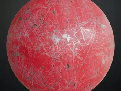 Painted Metal Surface PBR Seamless Texture