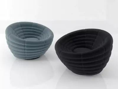 Blow three chairs 3D model