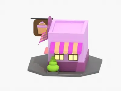 Bakery 3D Illustration 3D model