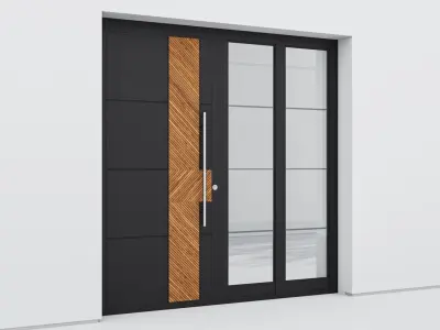 Aluminium door 194 3D model