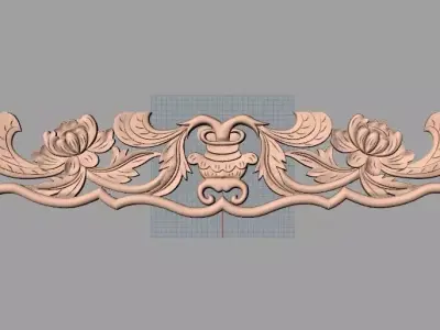 Woodworking CNC Router 3D Relief STL models used for artcam E410 3D model