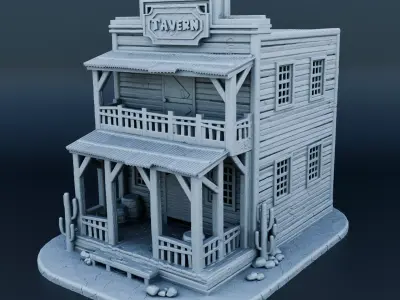 Wild west house 3D print model