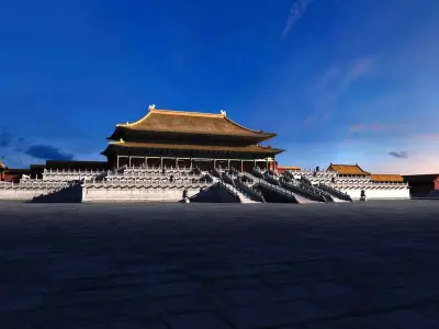 Hall of Supreme Harmony Forbidden City Beijing China 3D model