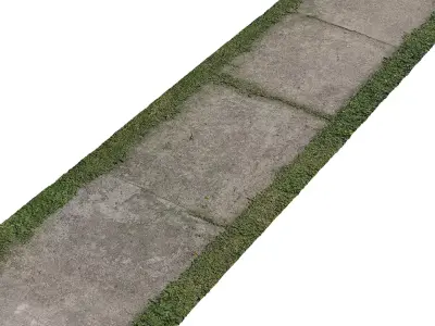 Concrete path 3D model