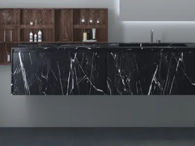 Boffi Bathroom and sink and Wc toilet 3D model