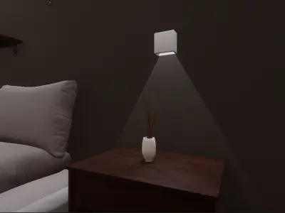 Unity HDRP Bedroom Free low-poly 3D model