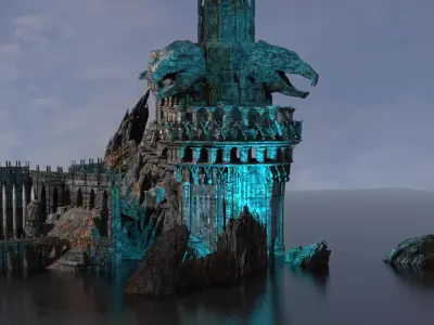 Emperor Dark Towers Double dragons 3D model