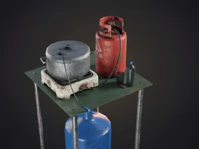 Handmade Distiller Low-poly 3D model