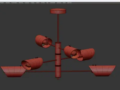  ALDO lamp Low-poly 3D model