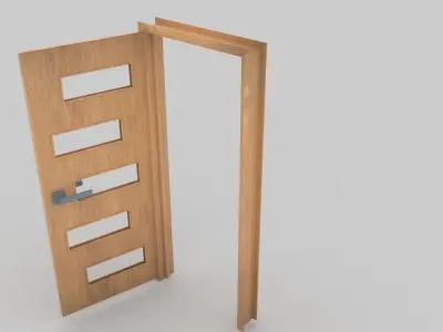 Door interior Free 3D model