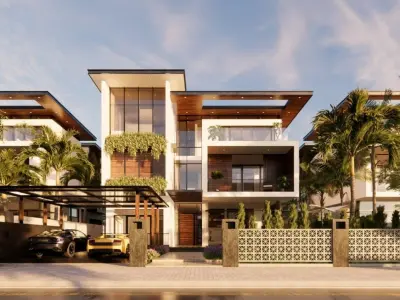 Luxury Modern Villa Exterior Design  3D model