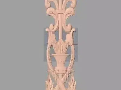 Artcam 3D relief STL models for CNC woodworking E130 3D model