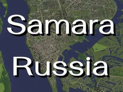 Samara Russia - city and urban 3D model