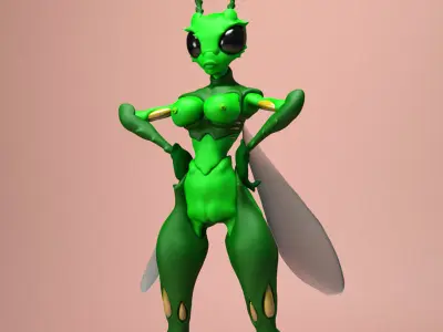 Bug Girl 3D model