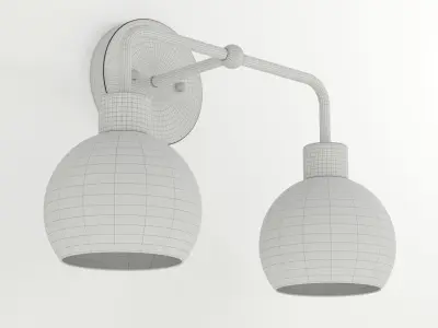 Shades of Light Young House Love Bubble Vanity Light 2 3D model