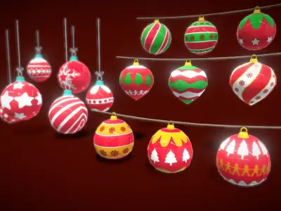 V5 Christmas Lighting2 3D model