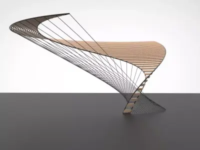 Twisting Shade Pavilion 3D model