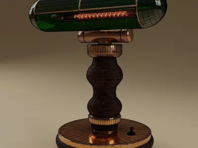 Vintage Desk Lamp 3D model