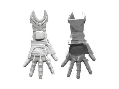 Female Black Sci-Fi Futuristic Full Body Armour Suit Low-poly 3D model