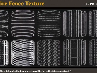 30 Wire Fence Texture Texture