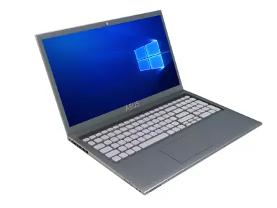 notebook laptop with windows 3D model