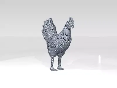 Chiken Voronoi 3D model