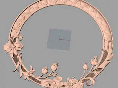 Photo frame 3D relief models STL Files used for CNC Router E644 3D model