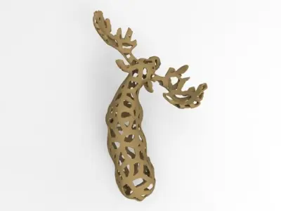 Voronoi Moose 3D print model