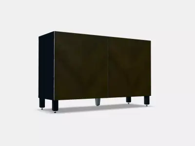 BESTA Storage combination with doors 77 Low-poly 3D model