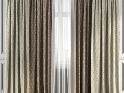 Curtain Set 147 3D model