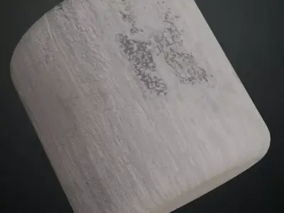 Distressed White Plaster Wall PBR Texture