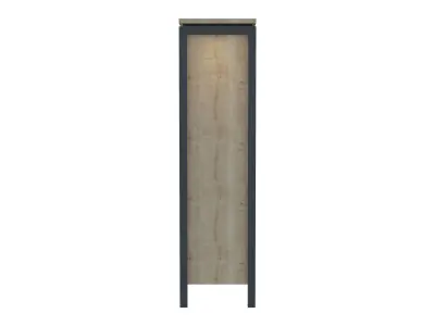 Cabinet tall with doors and drawers 3D model