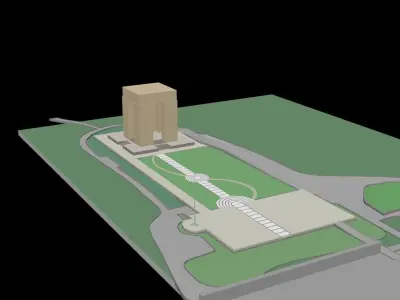 Canakkale Martyrs Monument 3D model