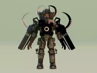 Giant Skibidi Toilet 3D model