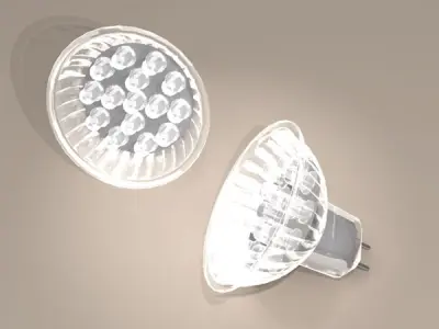 LED lamp 3D model