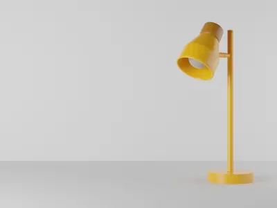 Albert Table Light 3D model in three colours 3D model