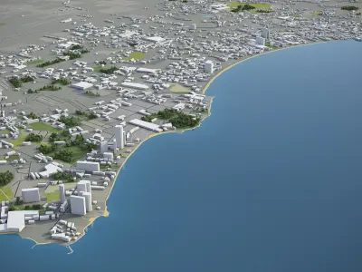 Pattaya  Low-poly 3D model