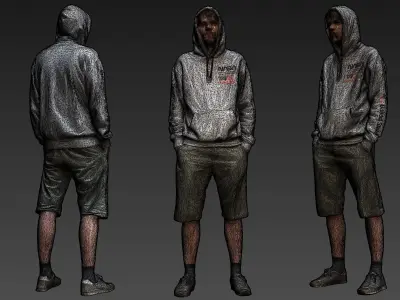 Stylized Man Character 3D model