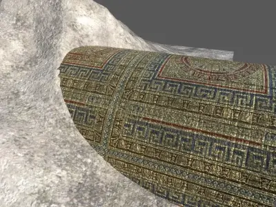 mountain and tunnel 3d model Low-poly 3D model