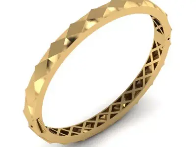 gold bracelet 3D print model