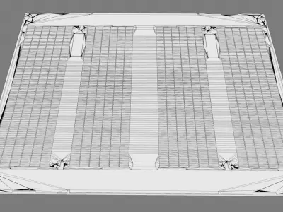 Sci-fi Spacestation Floorplate 3D model