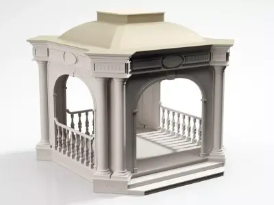 Pavilion gazebo 3D model