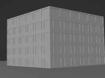 Building 3 Low-poly 3D model purchase