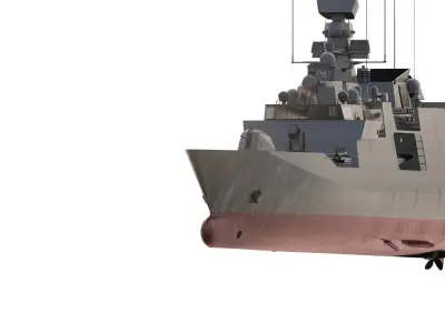 EUROPEAN NAVY CORVETTE 3D model