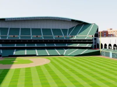 Minute Maid Park - Houston Astros stadium 3D model