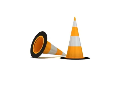 traffic cones 2 3D model