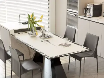 Kitchen interior 3D model 2