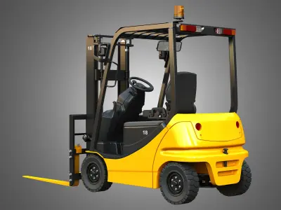 AE50 Electric Forklift 3D model
