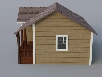 Low Poly house 8 Low-poly 3D model