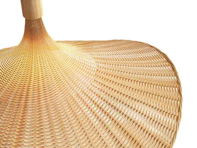 Rattan Chandelier 3D model